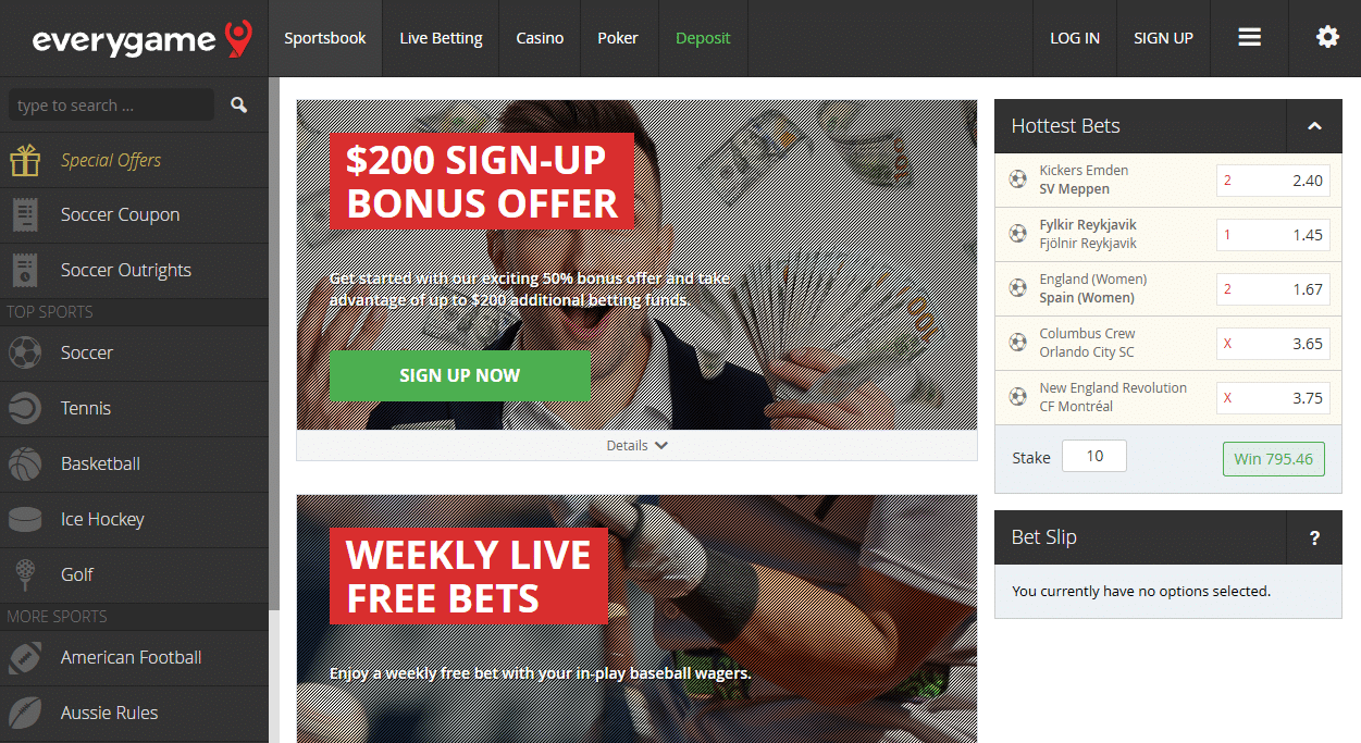 Everygame – Well-Rounded Sportsbook for California Sports Betting